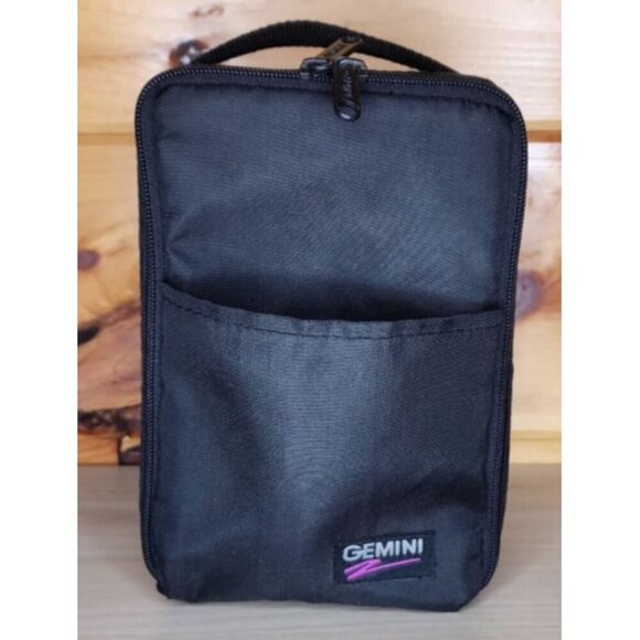 Gemini Other - Vintage GEMINI 12 CD Carrying Case Black Nylon Strap Storage Logic 1993 Made USA